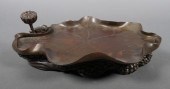 VTG JAPANESE BRONZE LILY PAD S