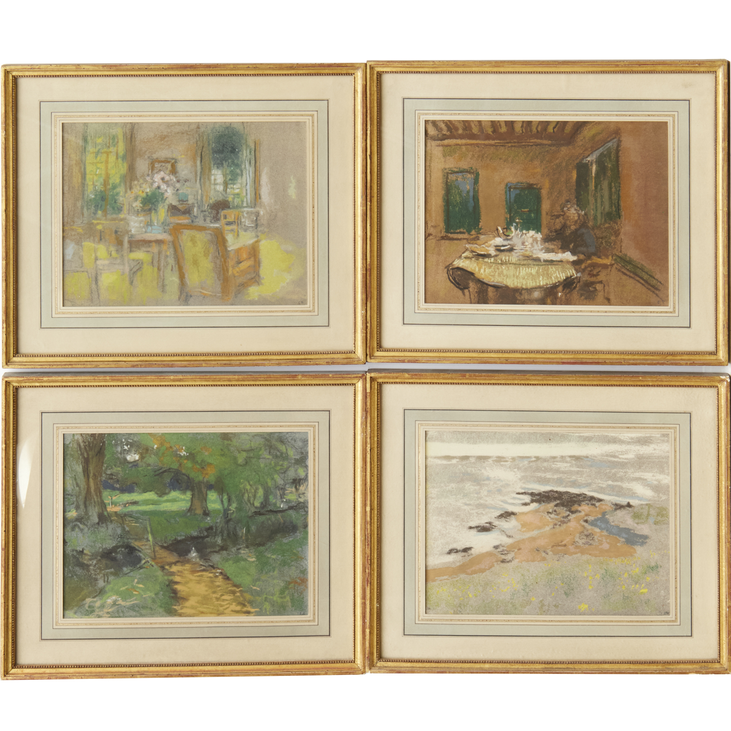 VUILLARD (AFTER), (4) LITHOGRAPHS