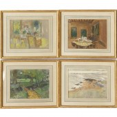 VUILLARD (AFTER), (4) LITHOGRA