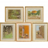 VUILLARD (AFTER), (5) LITHOGRA