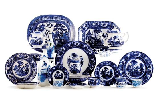 W. Adams & Co flow blue