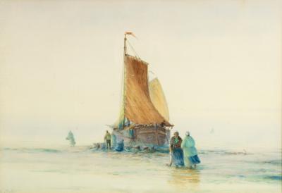 W Baker/Coastal Scene/fishing