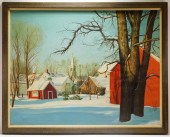 W. BAUMGARTEN WINTER LANDSCAPE