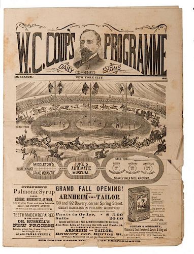 W. C. COUP'S PROGRAMME. DAILY