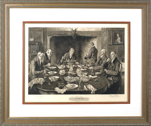 W. Dendy Saddler signed print of