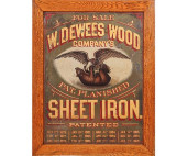 W. DEWEES WOOD COMPANY SIGN<br