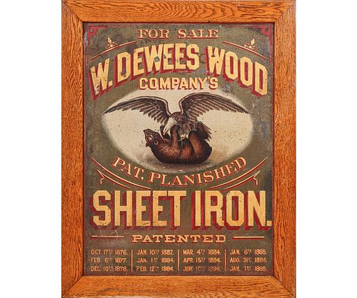 W. DEWEES WOOD COMPANY SIGNW.