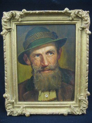 W. Dorfler Oil German man on