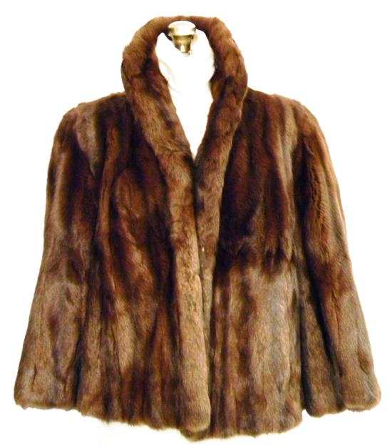 W. E. Grace Furriers brown mink