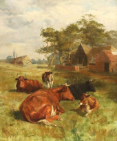 W. FARROW OIL PAINTING ON CANV