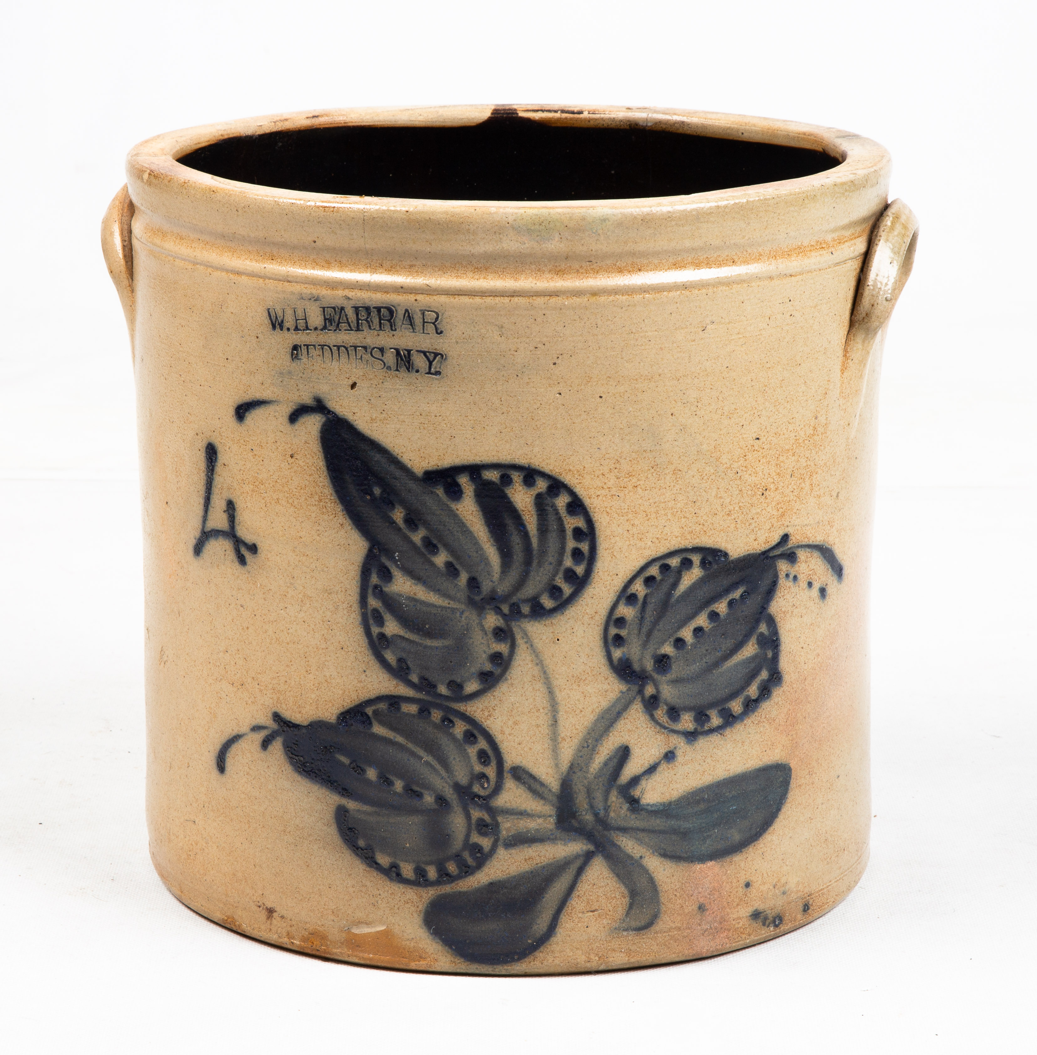 W. H. FARRAR GEDDES, NY 4 GALLON