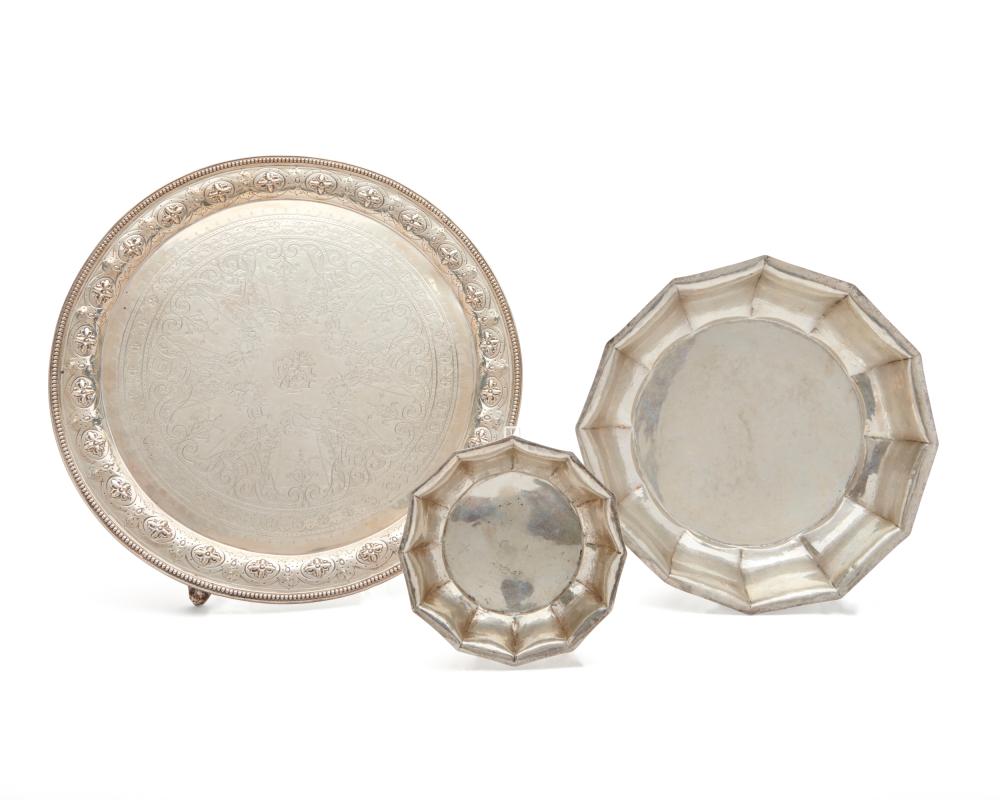 W. & H. STRATFORD SILVER TRAY,