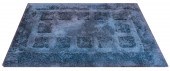 W & J SLOANE BLUE SHAG RUG / C