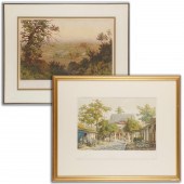 W. KORN, (2) LITHOGRAPHS W. Ko