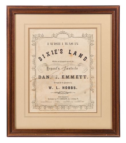 W L HOBBS DIXIE LAND SHEET