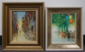W. LUCAS, STREET SCENES, TWO O