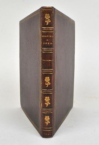 W. M. THACKERAY, READING A POEM,