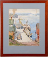 W. N. WILSON "BOATS AT THE DOC