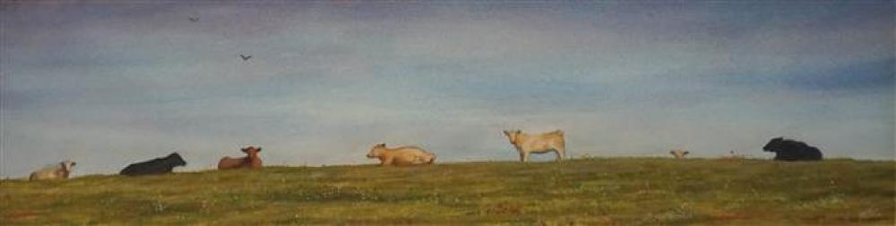 W. PORTER, 20TH CENTURY, COWS IN