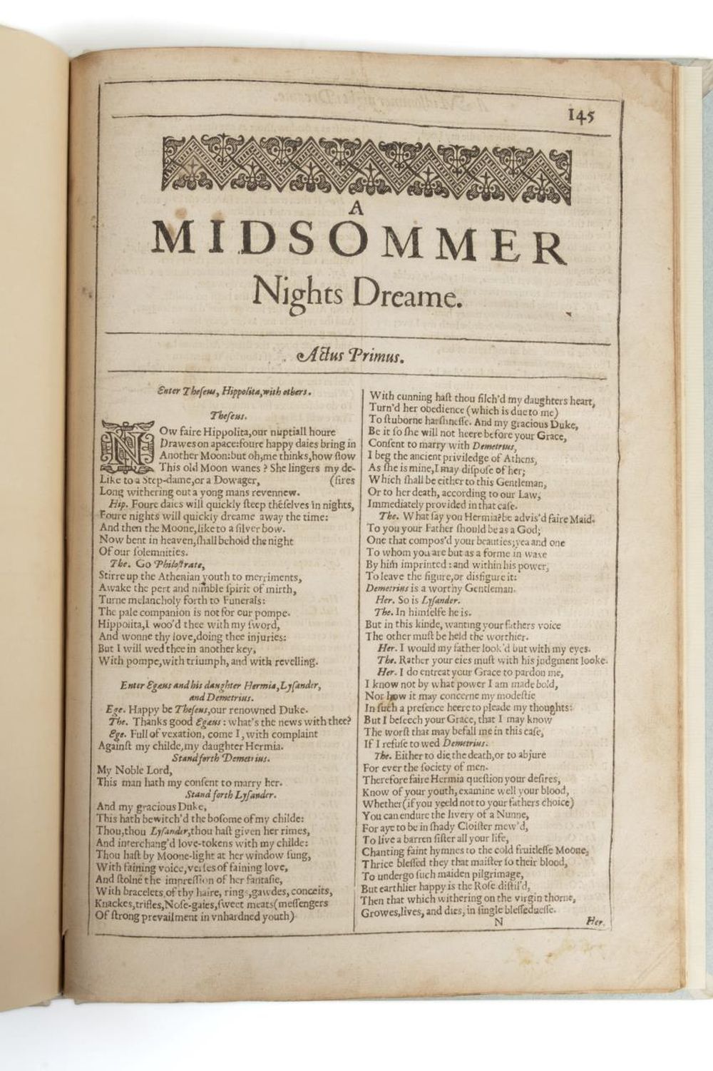 W. SHAKESPEARE, MIDSOMMER NIGHTS