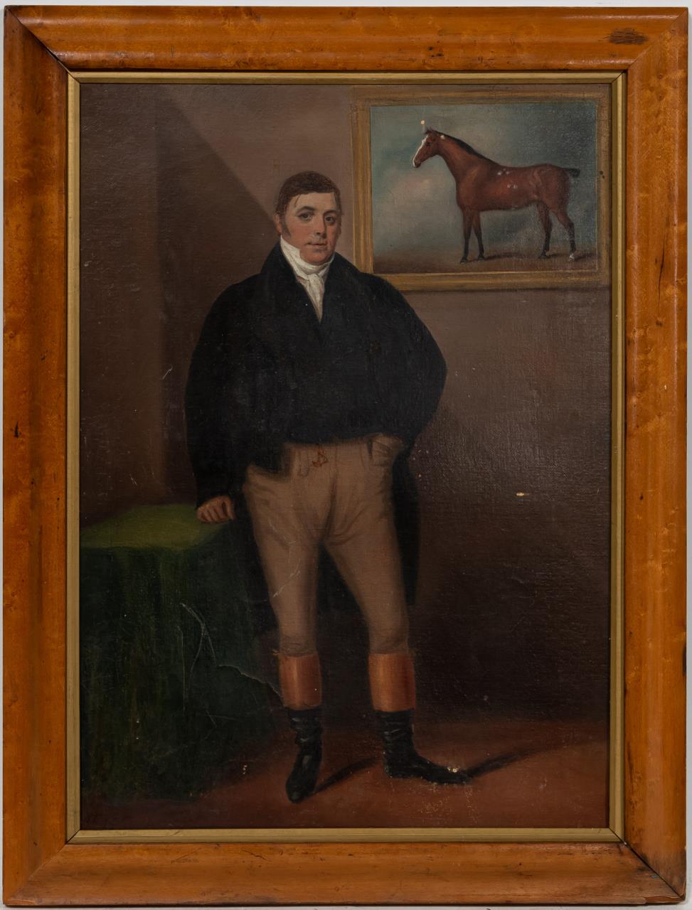 W. SHAW EQUESTRIAN PORTRAIT, OIL ON