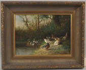 W. WEBBER, O/C DUCKS AT WATER'