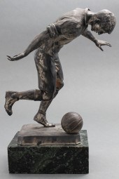W. ZINICK MIXED METAL FIGURE O