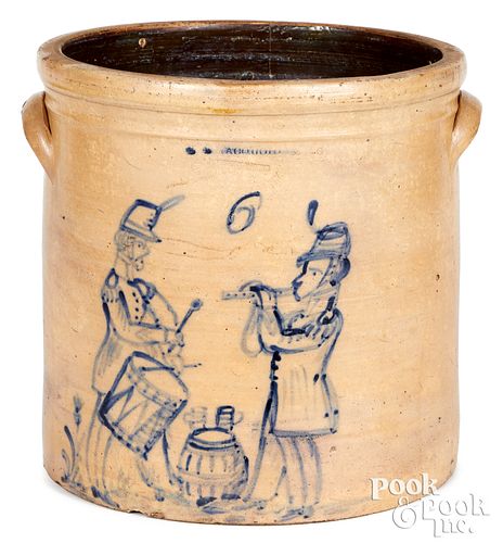 W.A. MACQUOID STONEWARE CROCK, FIFE