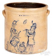 W.A. MACQUOID STONEWARE CROCK,