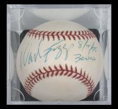WADE BOGGS AUTOGRAPHED MLB BAS