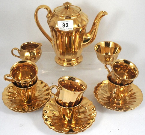 Wade Coffee Set in Rich Gold