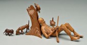 Wade Martin carving, sleeping