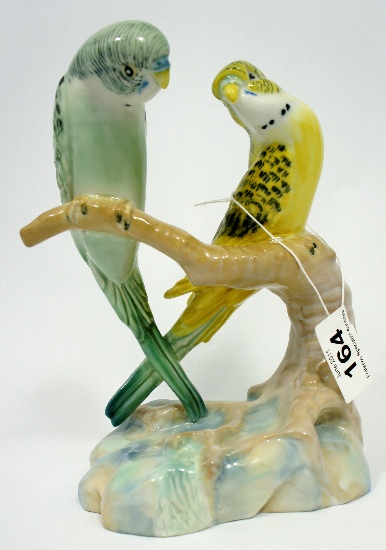 Wade Pair of Budgeriars by Faust