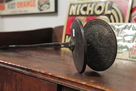 WAFFLE IRON. Early forged iron