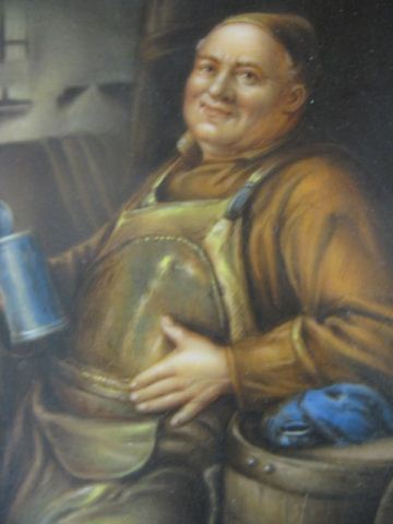 Wagner Painting on Porcelain Plaque