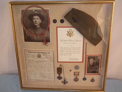 WAGNER WWI MEDALS GROUPFramed