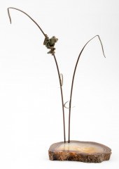 WAH CHANG "TREE FROG" BRONZE &