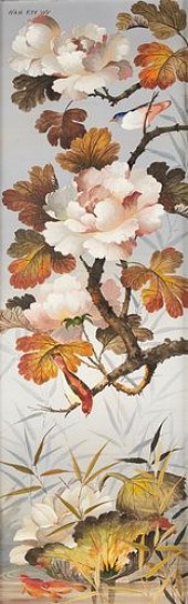 WAH KEE WU OIL ON SILK PAINTIN