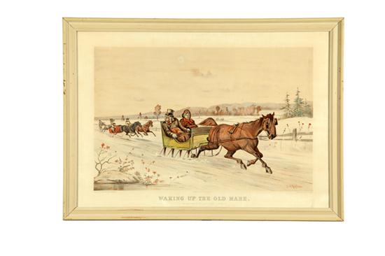 WAKING UP THE OLD MARE BY CURRIER &