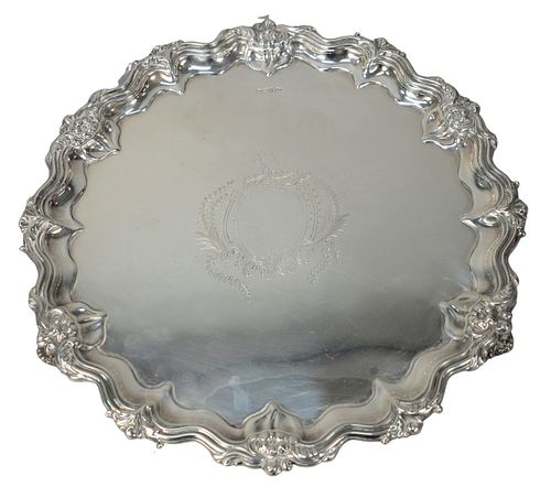 WALKER & HALL ENGLISH SILVER SALVER
