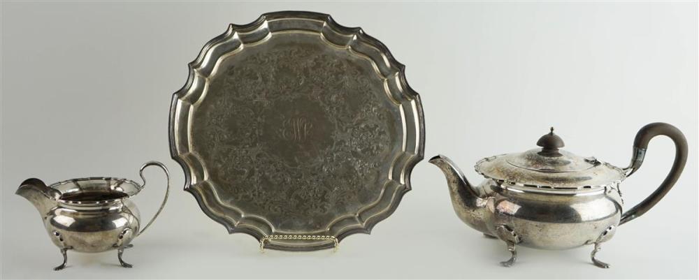 WALKER & HALL SILVER TEAPOT AND