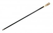 WALKING STICK, CARVED IVORY MO