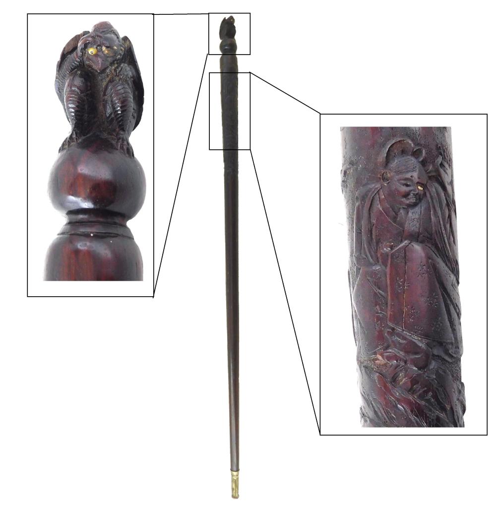WALKING STICK, EARLY 20TH C.,