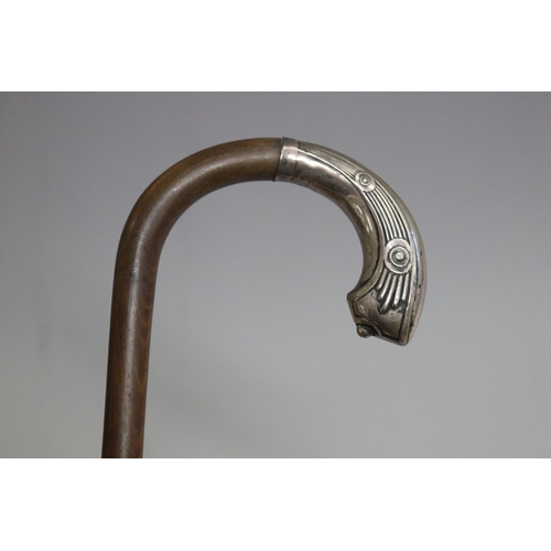 Walking stick, with silver