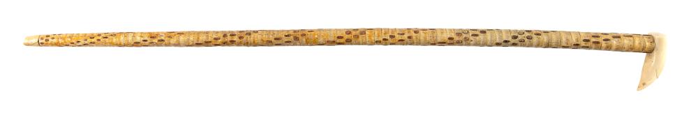 WALKING STICK WITH WHALE'S TOOTH