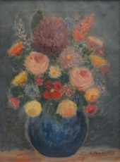 WALKOWITZ Abraham. O/C Floral