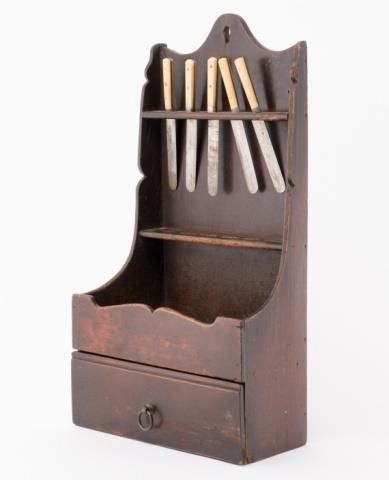 WALL BOX WITH DRAWER, ENGLISH,