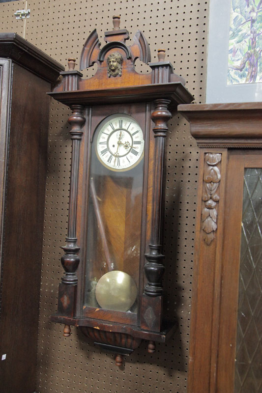 WALL CLOCK. Eight day clock with