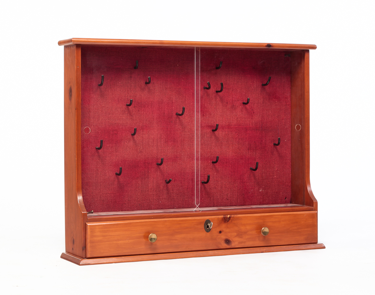 WALL HANGING PINE GUN DISPLAY