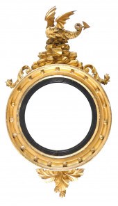 WALL MIRROR, AMERICAN OR BRITI